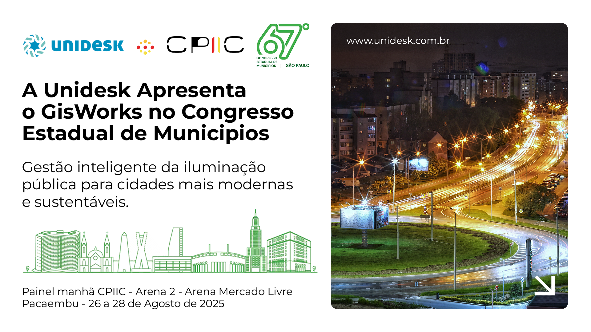 Unidesk apresenta GisWorks no Congresso Estadual de Municípios